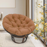 Maxbell Rocking Chair Cushion Wicker Chairs Floor Sunroom Lawn Swing Basket Seat Pad Coffee