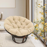 Maxbell Rocking Chair Cushion Wicker Chairs Floor Sunroom Lawn Swing Basket Seat Pad Khaki
