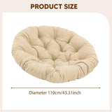 Maxbell Rocking Chair Cushion Wicker Chairs Floor Sunroom Lawn Swing Basket Seat Pad Khaki