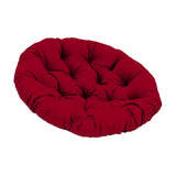 Maxbell Rocking Chair Cushion Wicker Chairs Floor Sunroom Lawn Swing Basket Seat Pad Wine Red