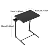 Maxbell Sofa Armrest Tray Table Modern for Bed or Chair 360° Swivel Snack Side Table