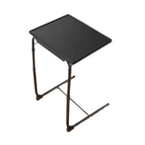 Maxbell Sofa Armrest Tray Table Modern for Bed or Chair 360° Swivel Snack Side Table