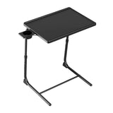Maxbell Sofa Armrest Tray Table Modern for Bed or Chair 360° Swivel Snack Side Table