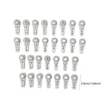 Maxbell 30 Pieces Ball Bearing Carriers Durability Practical Spare Parts Accessories