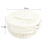 Maxbell Fruit and Vegetable Washing Bowl Practical with Foldable Handle Drain Basket White