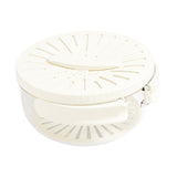 Maxbell Fruit and Vegetable Washing Bowl Practical with Foldable Handle Drain Basket White