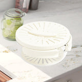 Maxbell Fruit and Vegetable Washing Bowl Practical with Foldable Handle Drain Basket White