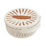 Maxbell Fruit and Vegetable Washing Bowl Practical with Foldable Handle Drain Basket Brown