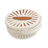 Maxbell Fruit and Vegetable Washing Bowl Practical with Foldable Handle Drain Basket Brown