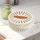 Maxbell Fruit and Vegetable Washing Bowl Practical with Foldable Handle Drain Basket Brown