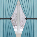 Maxbell 2x Curtain Holdbacks Kitchen Closet Multiuse Accessories Toilet Paper Holder Black