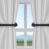 Maxbell 2x Curtain Holdbacks Kitchen Closet Multiuse Accessories Toilet Paper Holder Black
