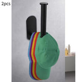 Maxbell 2x Curtain Holdbacks Kitchen Closet Multiuse Accessories Toilet Paper Holder Black