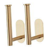 Maxbell 2x Curtain Holdbacks Kitchen Closet Multiuse Accessories Toilet Paper Holder Gold