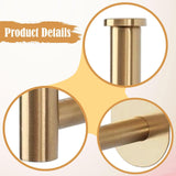 Maxbell 2x Curtain Holdbacks Kitchen Closet Multiuse Accessories Toilet Paper Holder Gold