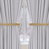 Maxbell 2x Curtain Holdbacks Kitchen Closet Multiuse Accessories Toilet Paper Holder Gold