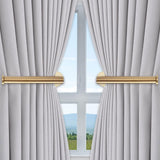 Maxbell 2x Curtain Holdbacks Kitchen Closet Multiuse Accessories Toilet Paper Holder Gold