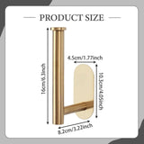 Maxbell 2x Curtain Holdbacks Kitchen Closet Multiuse Accessories Toilet Paper Holder Gold