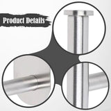 Maxbell 2x Curtain Holdbacks Kitchen Closet Multiuse Accessories Toilet Paper Holder Silver
