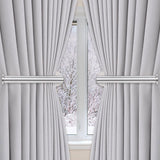 Maxbell 2x Curtain Holdbacks Kitchen Closet Multiuse Accessories Toilet Paper Holder Silver