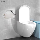 Maxbell 2x Curtain Holdbacks Kitchen Closet Multiuse Accessories Toilet Paper Holder Silver
