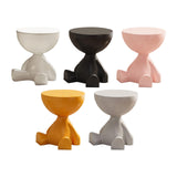 Maxbell Side End Table with Storage Bedroom Statue Farmhouse Small Cute Coffee Table White