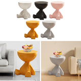 Maxbell Side End Table with Storage Bedroom Statue Farmhouse Small Cute Coffee Table White