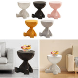 Maxbell Side End Table with Storage Bedroom Statue Farmhouse Small Cute Coffee Table White