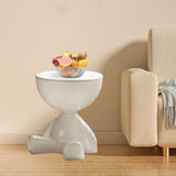 Maxbell Side End Table with Storage Bedroom Statue Farmhouse Small Cute Coffee Table White