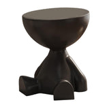 Maxbell Side End Table with Storage Bedroom Statue Farmhouse Small Cute Coffee Table Black