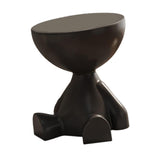 Maxbell Side End Table with Storage Bedroom Statue Farmhouse Small Cute Coffee Table Black