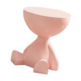 Maxbell Side End Table with Storage Bedroom Statue Farmhouse Small Cute Coffee Table Pink