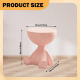 Maxbell Side End Table with Storage Bedroom Statue Farmhouse Small Cute Coffee Table Pink