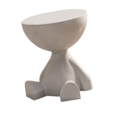 Maxbell Side End Table with Storage Bedroom Statue Farmhouse Small Cute Coffee Table Gray