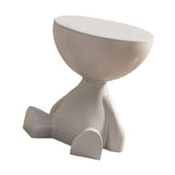 Maxbell Side End Table with Storage Bedroom Statue Farmhouse Small Cute Coffee Table Gray