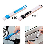 Maxbell 20Pcs Window Groove Cleaning Brushes Crevice Cleaning Reusable Cleaning Tool