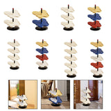 Maxbell Vertical Shoe Rack Corner Storage Organizer for Apartment Dormitory Entryway 2 Tier White