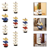 Maxbell Vertical Shoe Rack Corner Storage Organizer for Apartment Dormitory Entryway 2 Tier White