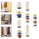Maxbell Vertical Shoe Rack Corner Storage Organizer for Apartment Dormitory Entryway 2 Tier White