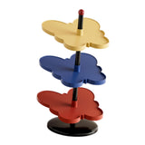 Maxbell Vertical Shoe Rack Corner Storage Organizer for Apartment Dormitory Entryway 3 Tier Blue Yellow Red