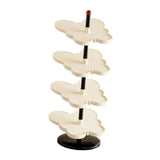 Maxbell Vertical Shoe Rack Corner Storage Organizer for Apartment Dormitory Entryway 4 Tier White