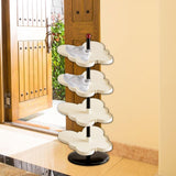Maxbell Vertical Shoe Rack Corner Storage Organizer for Apartment Dormitory Entryway 4 Tier White