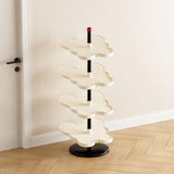 Maxbell Vertical Shoe Rack Corner Storage Organizer for Apartment Dormitory Entryway 4 Tier White