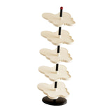 Maxbell Vertical Shoe Rack Corner Storage Organizer for Apartment Dormitory Entryway 5 Tier White