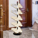 Maxbell Vertical Shoe Rack Corner Storage Organizer for Apartment Dormitory Entryway 5 Tier White