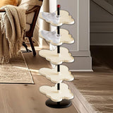 Maxbell Vertical Shoe Rack Corner Storage Organizer for Apartment Dormitory Entryway 5 Tier White
