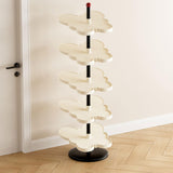 Maxbell Vertical Shoe Rack Corner Storage Organizer for Apartment Dormitory Entryway 5 Tier White
