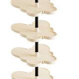 Maxbell Vertical Shoe Rack Corner Storage Organizer for Apartment Dormitory Entryway 5 Tier White