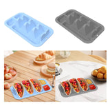 Maxbell Mexican Taco Holder Stand Stylish Taco Baking Rack for Buffets Party Kitchen Light Blue