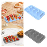 Maxbell Mexican Taco Holder Stand Stylish Taco Baking Rack for Buffets Party Kitchen Light Blue